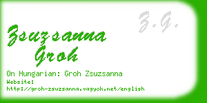 zsuzsanna groh business card